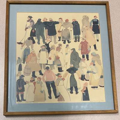 Rie Munoz 1977 Print - Cannery Workers hand signed