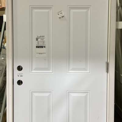 pre-hung 36" EXTERIOR metal solid door