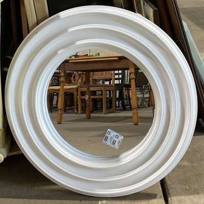 Round wooden MIRROR