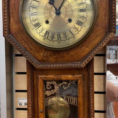 Beautiful Oak Wall CLOCK