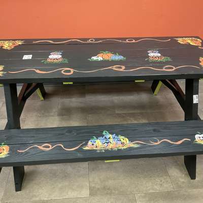 Painted Picnic Table by AMAZON