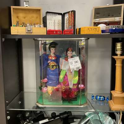 Encased Japanese light up figurines