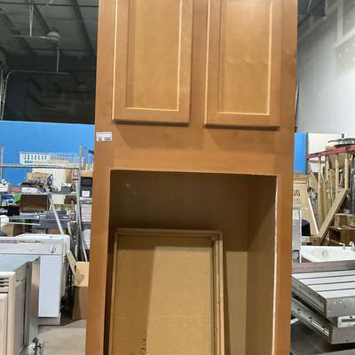 microwave, oven, cabinet