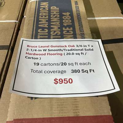 Bruce Laurel Gunstock Oak 3/4-in T x 2-1/4-in W Smooth/Traditional Solid Hardwood Flooring ( 20.0-sq ft / Carton )